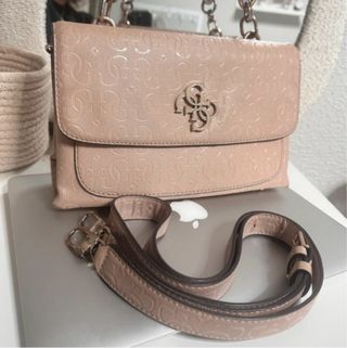 Bolso Guess beige bandolera