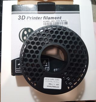 Filamento ABS Preto 1,75mm - 200g