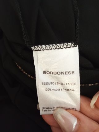 Tuta jumpsuit Borbonese nera