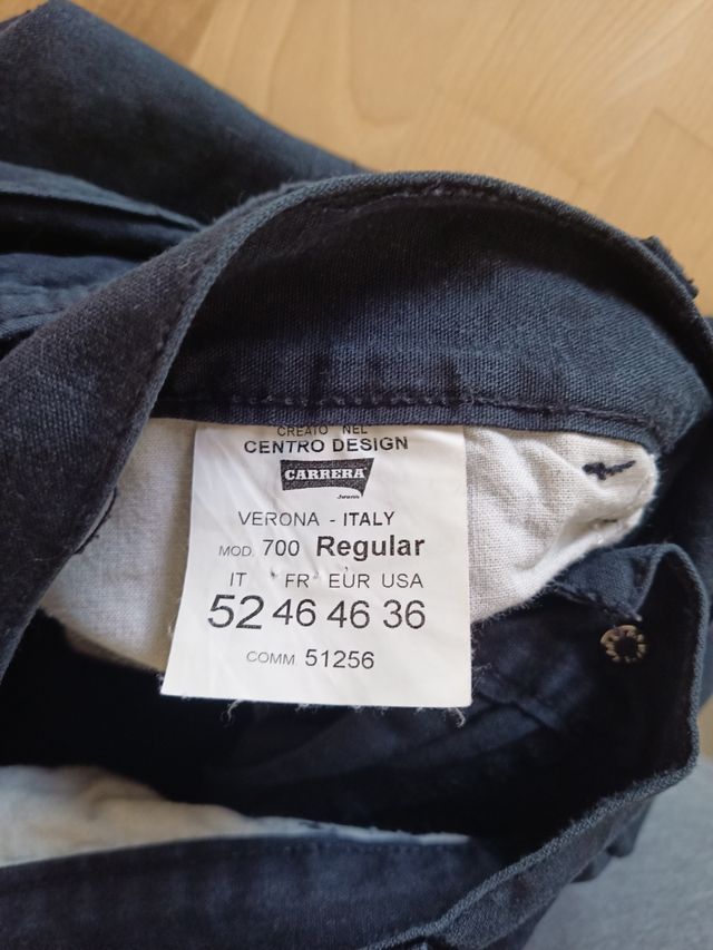 Jeans Uomo Cotone Neri