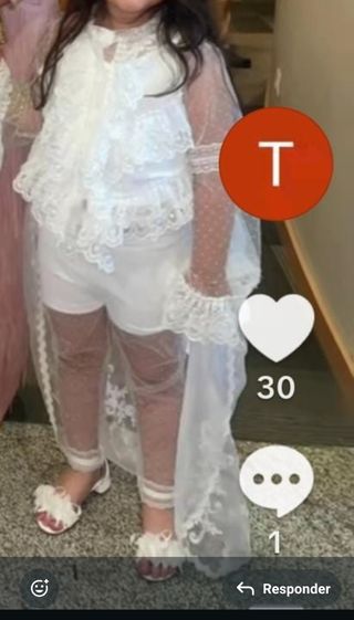 Vestido blanco niña boda gitana