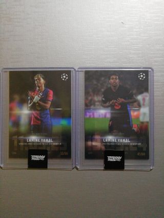 Cartas numeradas Lamine Yamal 