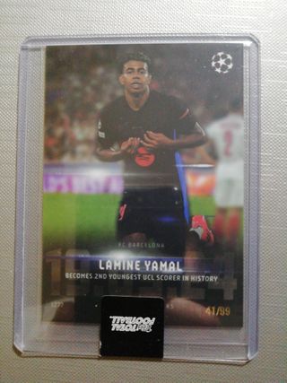 Cartas numeradas Lamine Yamal 