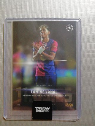 Cartas numeradas Lamine Yamal 