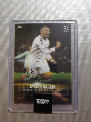 Carta numerada Mbappe Real Madrid 
