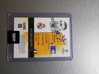 Carta numerada Mbappe Real Madrid 