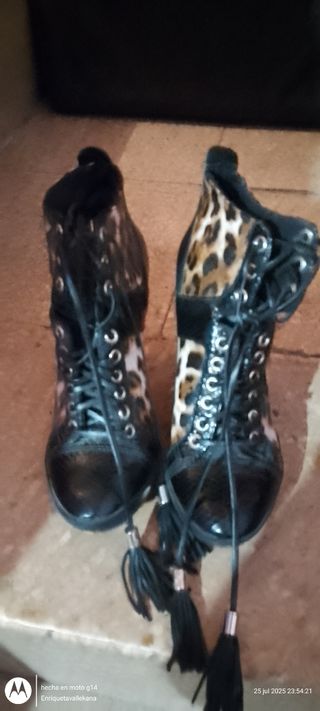 Botines leopardo -talla 36 