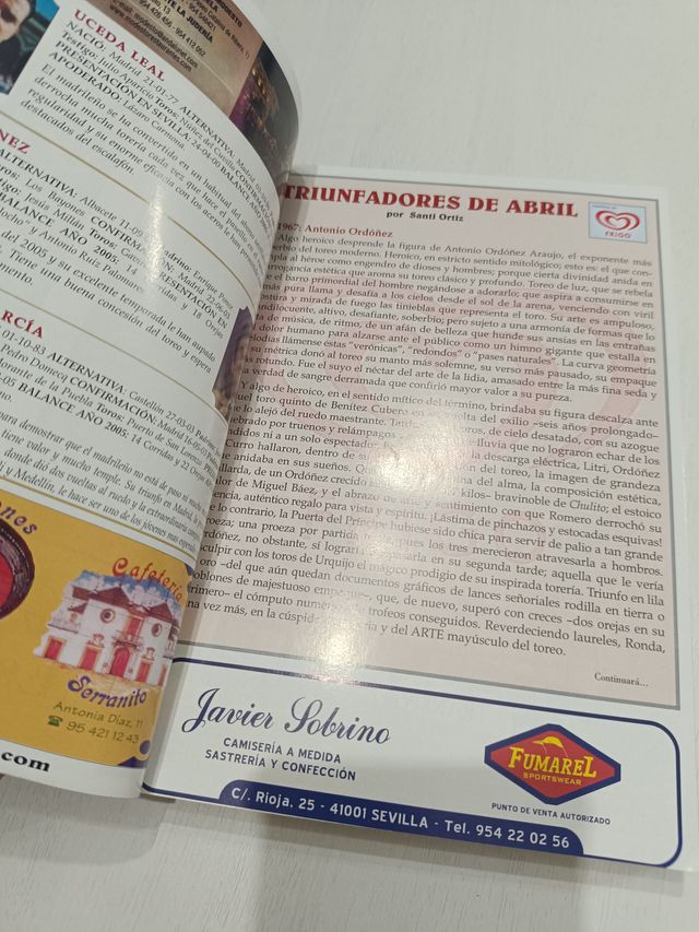 Plaza de toros de sevilla. Empresa Pages