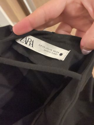 Vestido negro Zara - Talla S