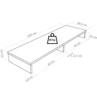 Henor Soporte Monitor Madera Elevador TV