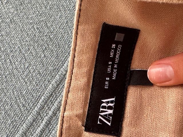 Mono Zara beige - Pantalón largo