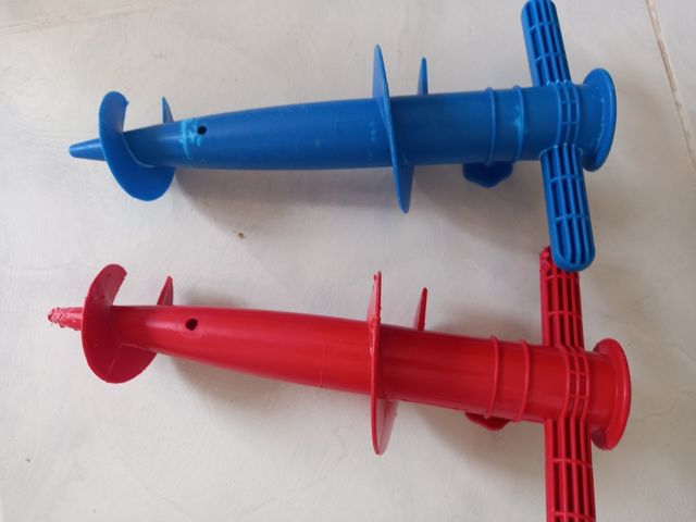 anclaje de plástico para sombrilla