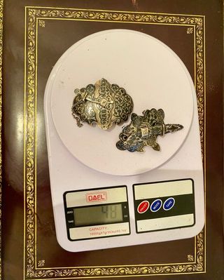 Hebillas cinturón plata rusa antigua