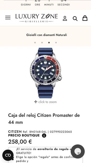 Reloj Citizen para hombre 44mm Nuevo precintado . 