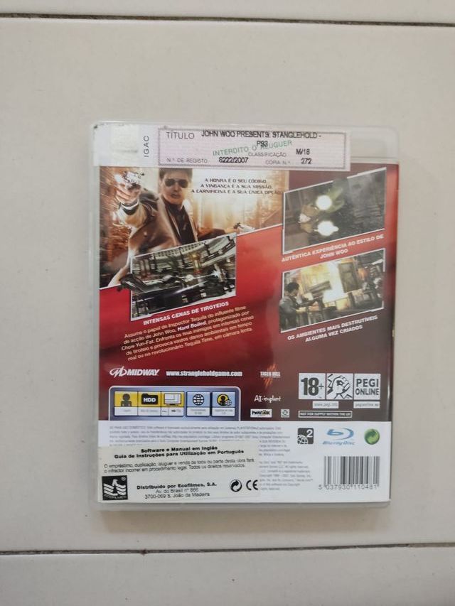 Jogo Stranglehold Playstation 3