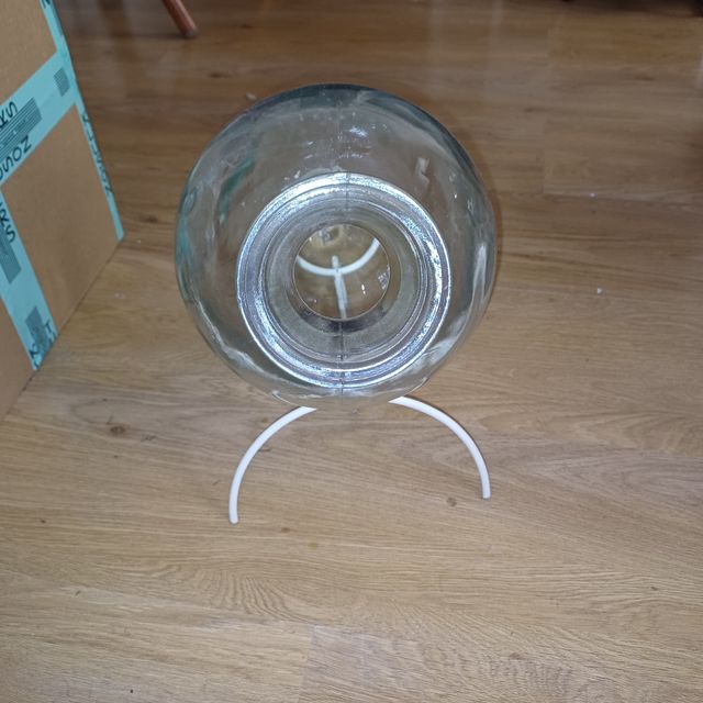 Ánfora vidrio transparente