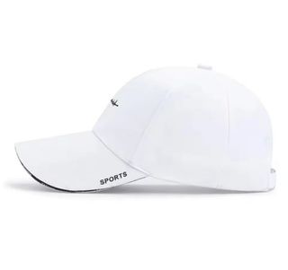 Gorra de. Beísbol Transpirable Blanca  Unisex