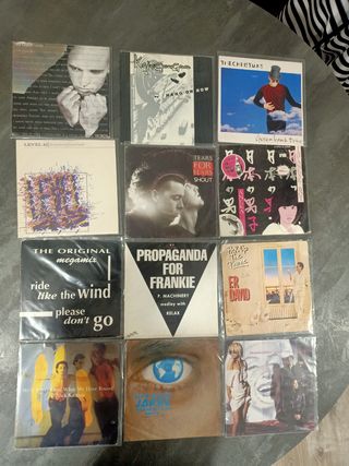 12 Vinilos Single Pop-Rock 80s