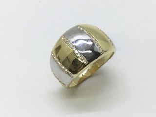 anillo oro 18k con piedra con circonita