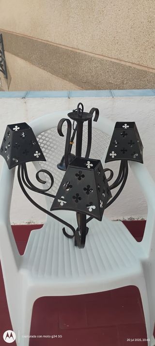 Lampara techo forja metal