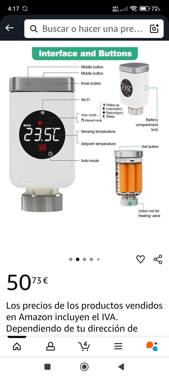 Termostato Inteligente Wifi