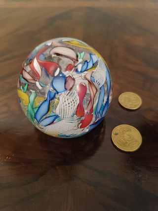 Sfera vetro Murano fermacarte