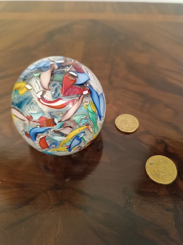 Sfera vetro Murano fermacarte