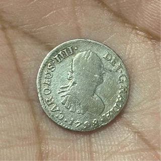 ½ Real 1798 Lima IJ Carlos IV BC+