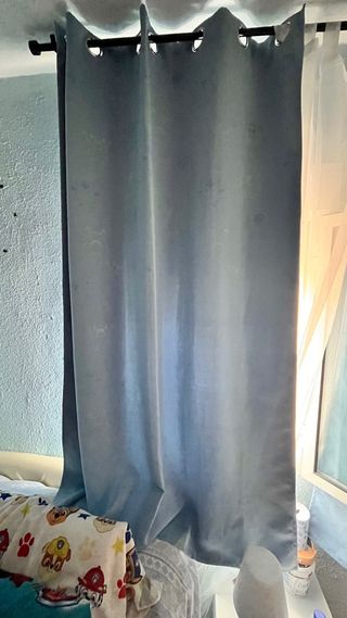 Cortinas infantiles azules - 2 uds.
