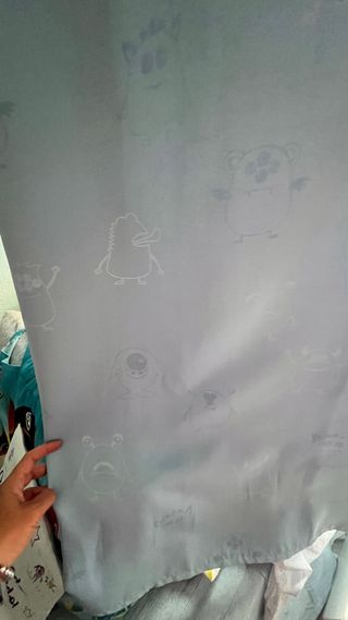 Cortinas infantiles azules - 2 uds.