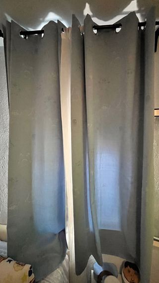 Cortinas infantiles azules - 2 uds.