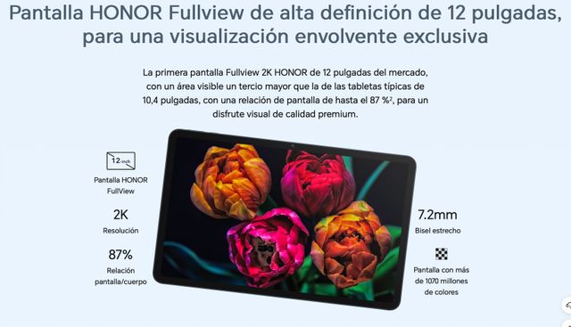 Honor Pad 8 - Tablet 12" 2K