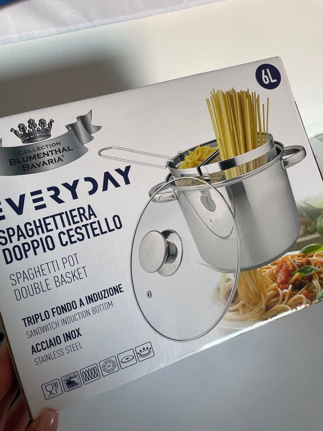 Spaghettiera doppio cestello