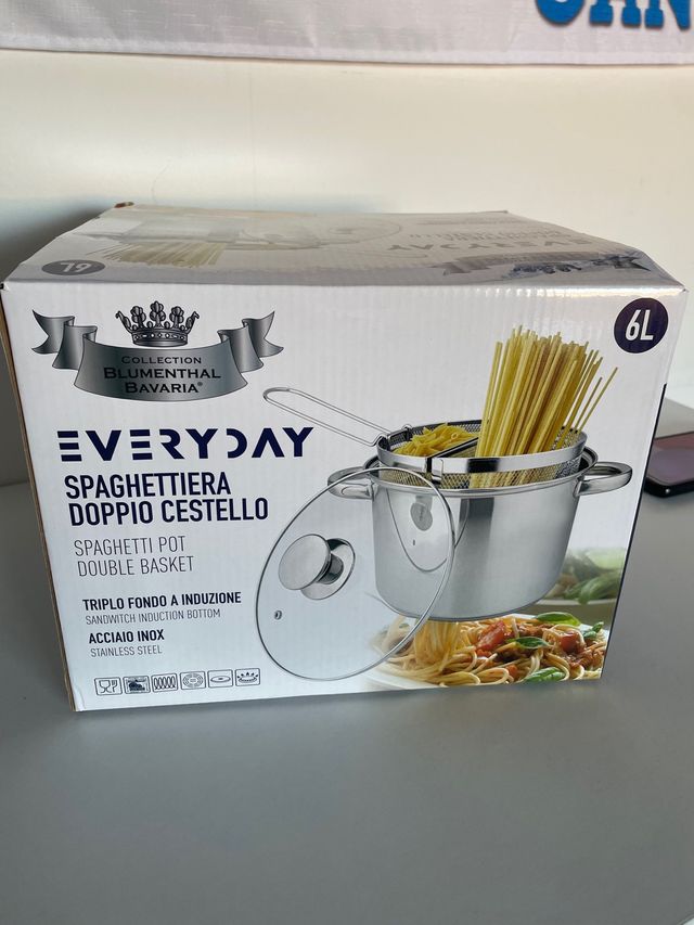 Spaghettiera doppio cestello