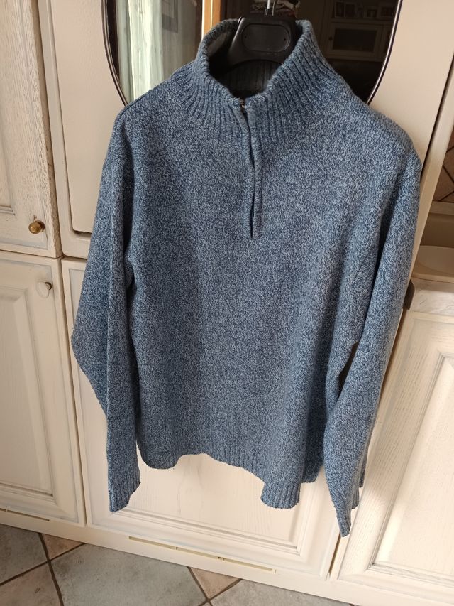 Maglione blu uomo invernale