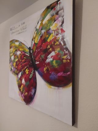 Cuadro Mariposa - Acrílico Multicolor