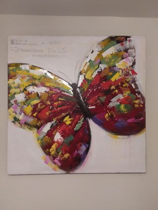Cuadro Mariposa - Acrílico Multicolor