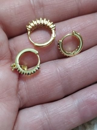 Pendientes aro multicolor | acero