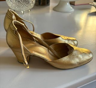 Zapatos baile dorados Poco usados