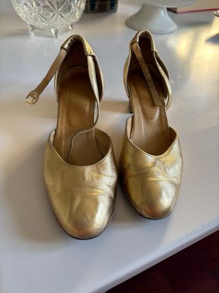 Zapatos baile dorados Poco usados
