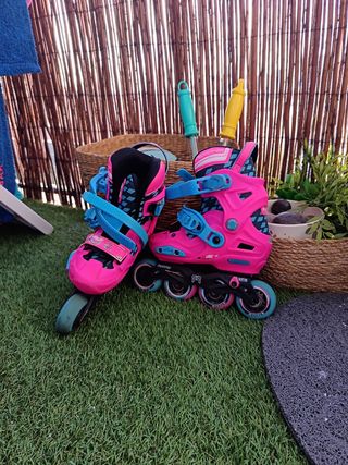 Patines niña - Rosa y Azul