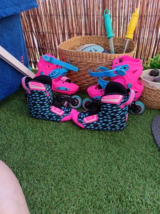 Patines niña - Rosa y Azul