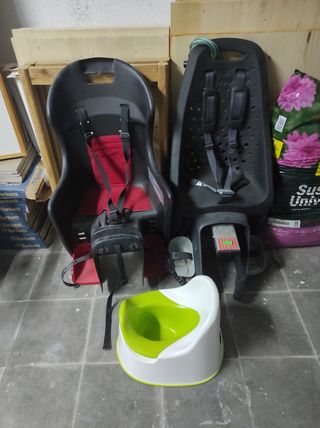 2 sillas bici niño - portabebés