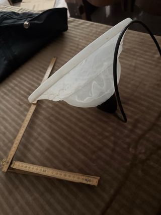 Lampadario Cucina Bianco Vetro Metallo