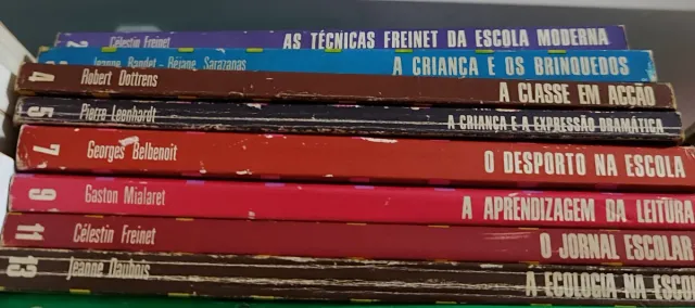 Conjunto 8 Livros sobre educação de vários autores
