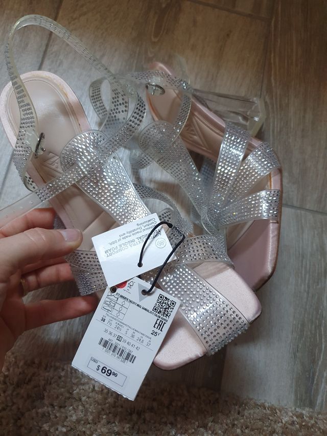 Sandalias Zara brillantes