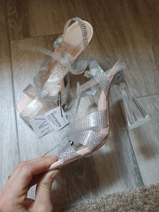 Sandalias Zara brillantes