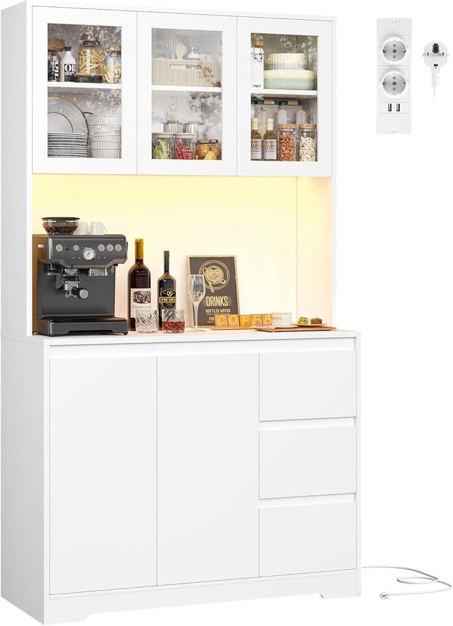 Armadio da cucina bianco - Credenza per sala da pranzo