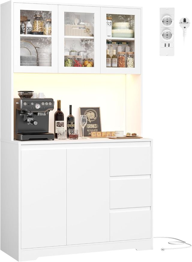 Armadio da cucina bianco - Credenza per sala da pranzo