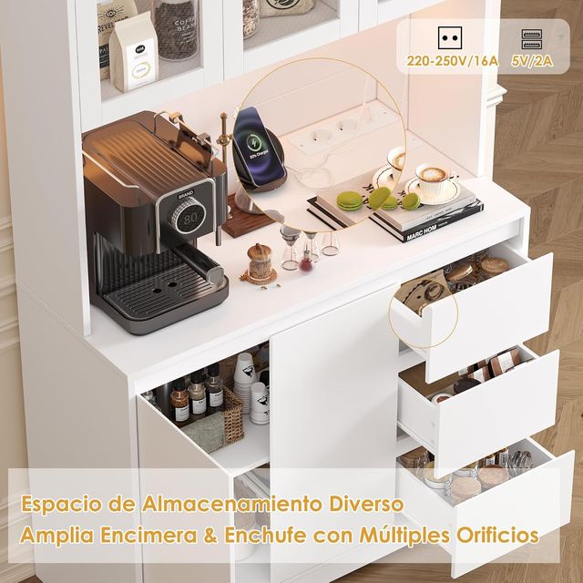 Armadio da cucina bianco - Credenza per sala da pranzo